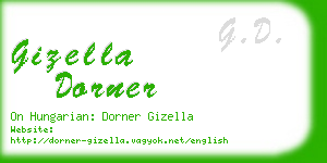 gizella dorner business card